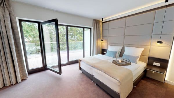 Luxus Ferienwohnung mit Balkon & Sauna  - Hundefreundlich & strandnah