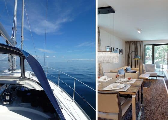 Elegantes Apartment mit Sauna, Balkon und Meer-Flair