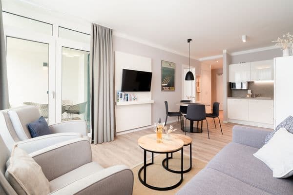 Godewindpark Travemünde Exklusives Apartment 3.11 mit Strandkorb, Begrüßungsgetränken und hundefreundlich – Ferienwohnung in Travemünde