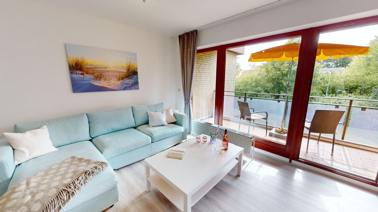 Ferienwohnung in Südlage mit Balkon für bis zu 4 Personen
