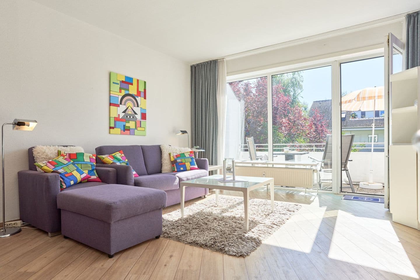 Ferienwohnung für 4 Personen mit Balkon und Privatparkplatz