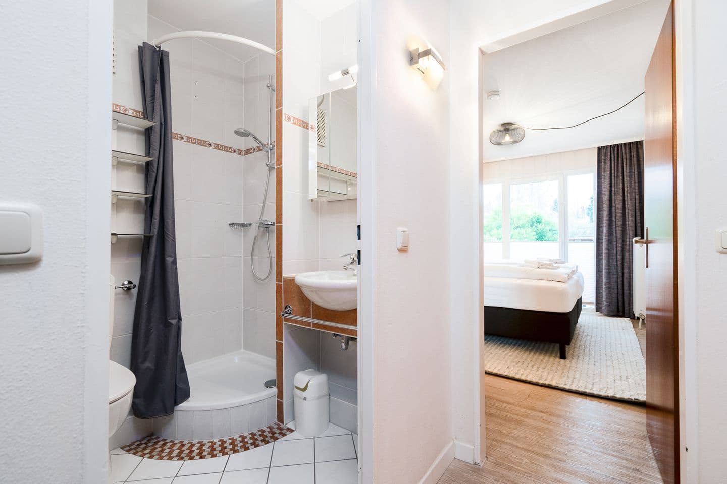 Das Solaris Beach Apartment 6 mit Balkon, Gemeinschaftssauna und Grillplatz Bild 10