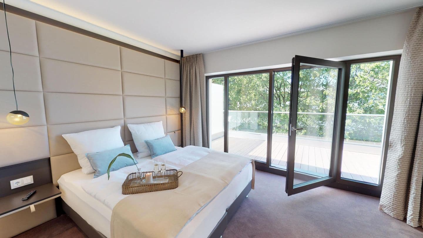 Strandnahe, luxuriöse Ferienwohnung mit Balkon & Sauna - Hundefreundlich