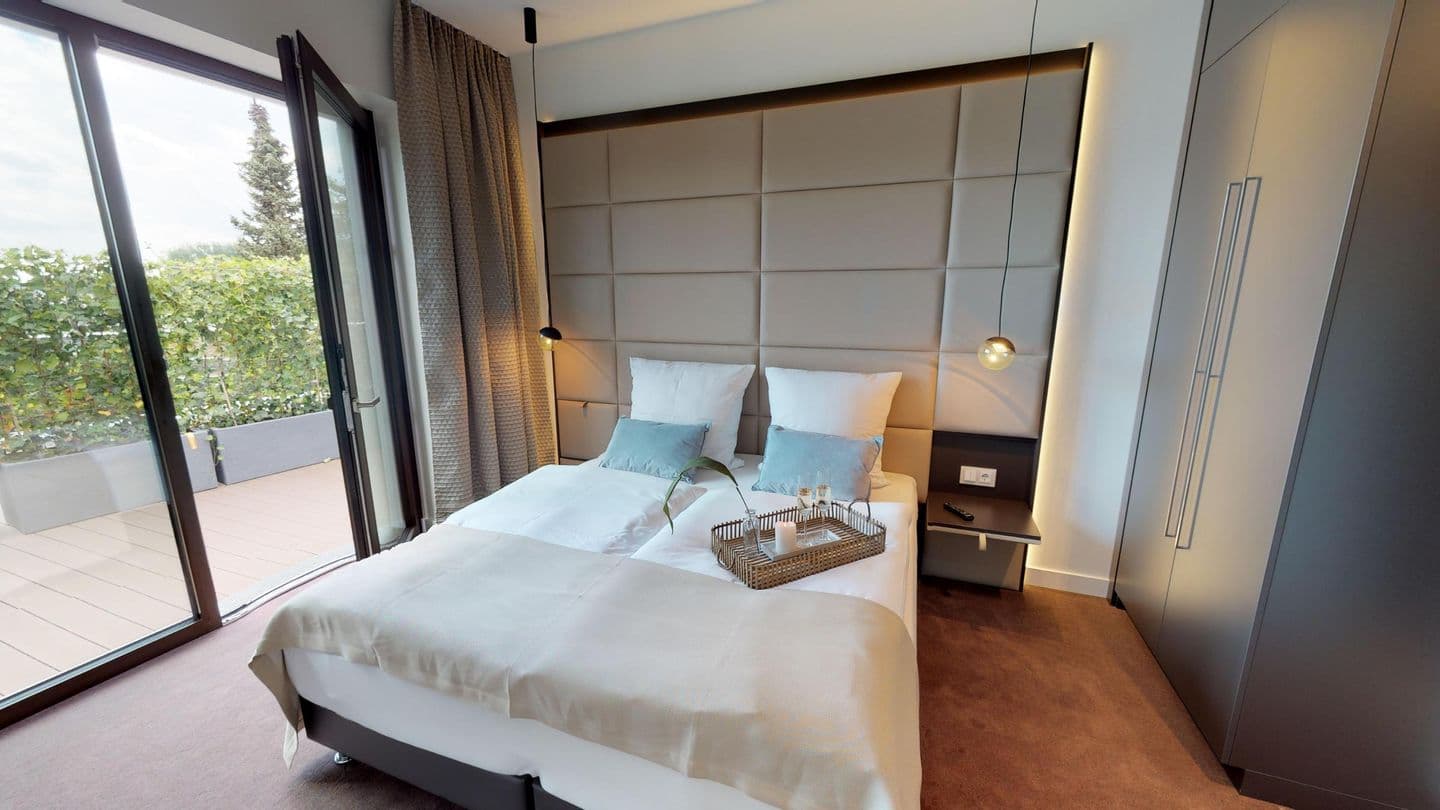 Luxus Ferienpenthouse mit Sauna und Balkon und Sauna in Strandlage