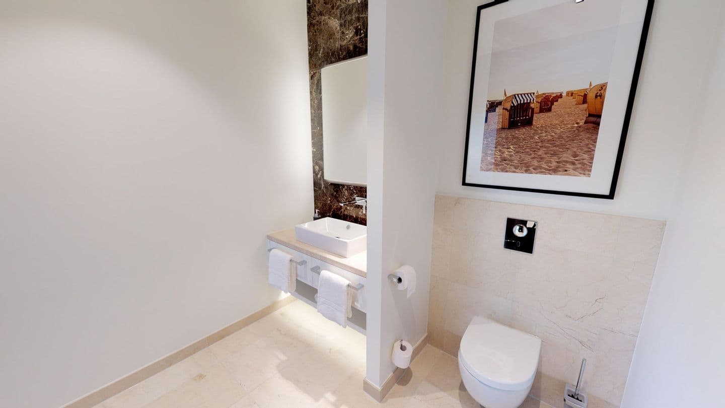 Luxus Ferienpenthouse mit Sauna und Balkon und Sauna in Strandlage