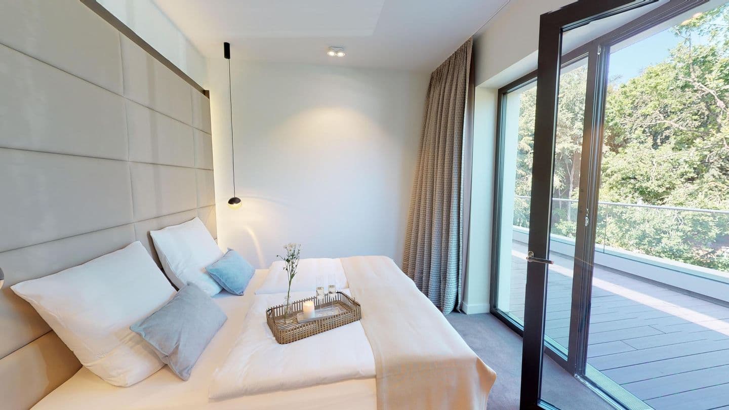 Luxus Ferienpenthouse mit Sauna und riesiger Dachterrasse in Strandlage