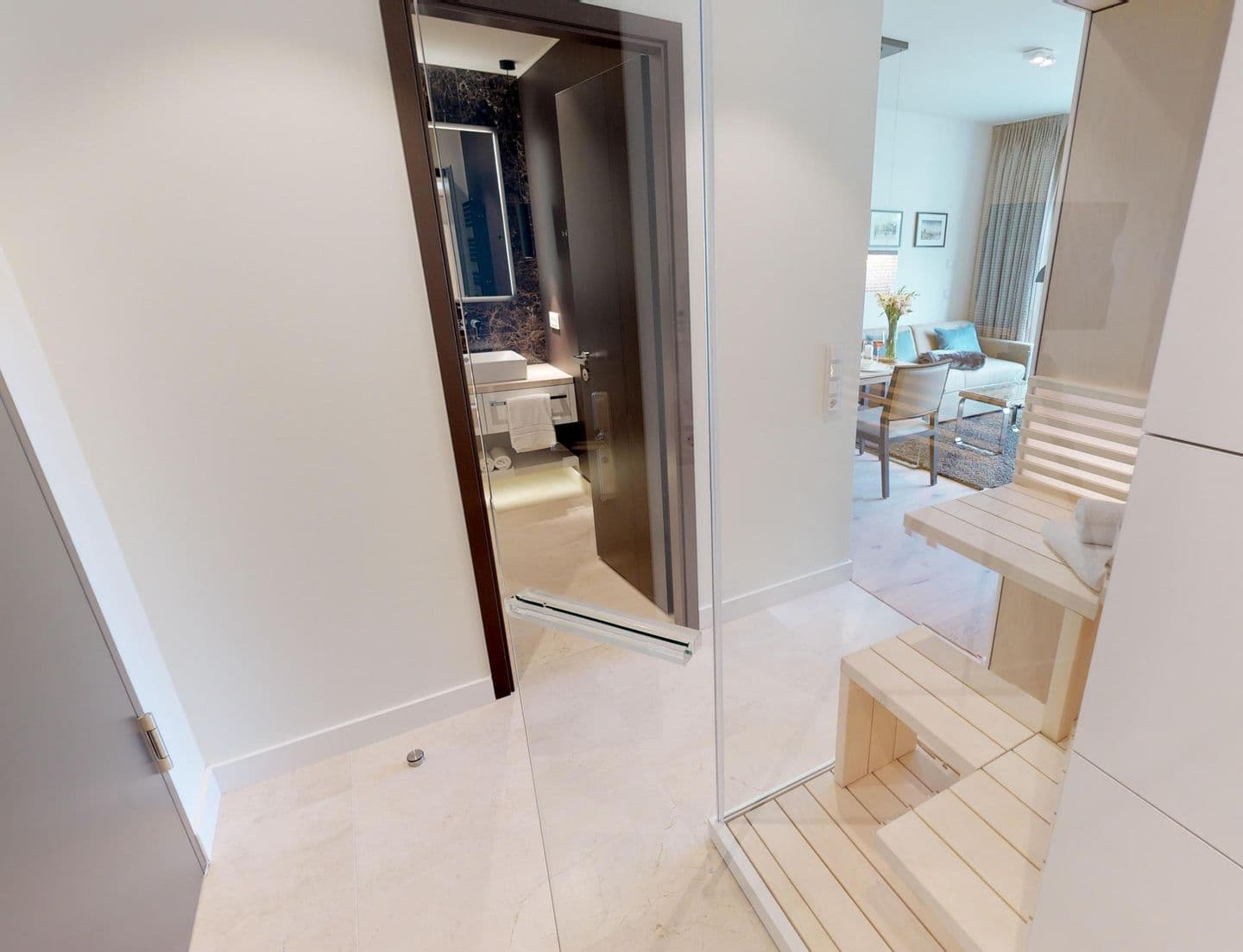 Strandnahe, luxuriöse Ferienwohnung mit Balkon & Sauna - Hundefreundlich
