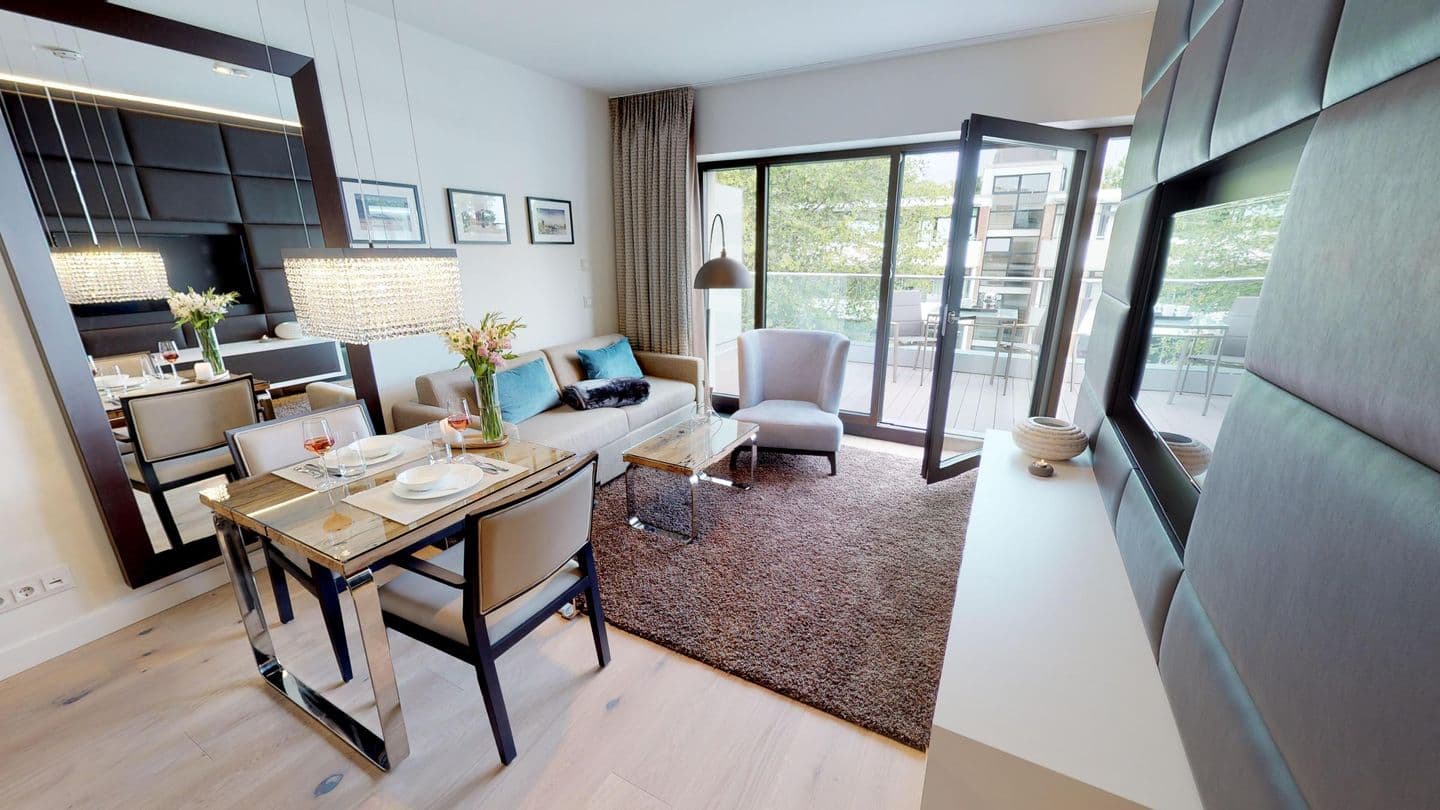 Strandnahe, luxuriöse Ferienwohnung mit Balkon & Sauna - Hundefreundlich