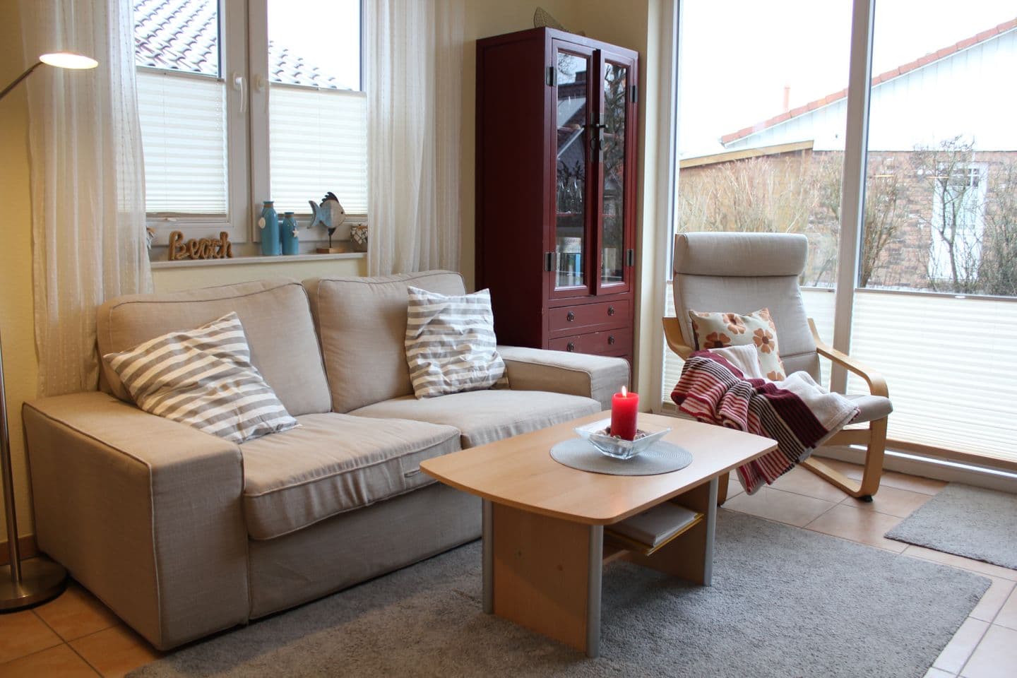 Ferienhaus für 4 Personen und Hund mit Garten, Strandkorb und Kamin