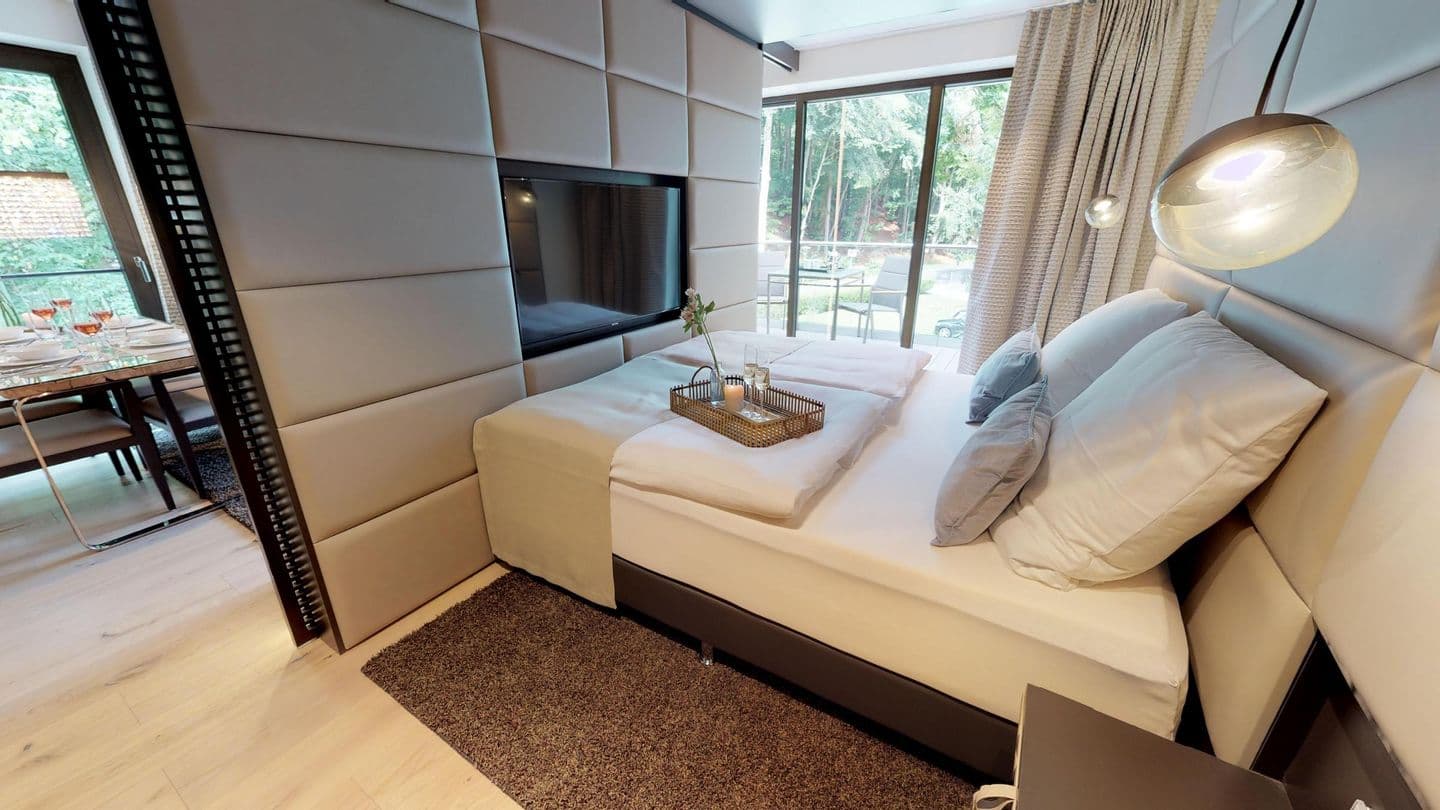 Luxusapartment mit eigener Sauna & Sonnenbalkon – nur Minuten vom Strand entfernt