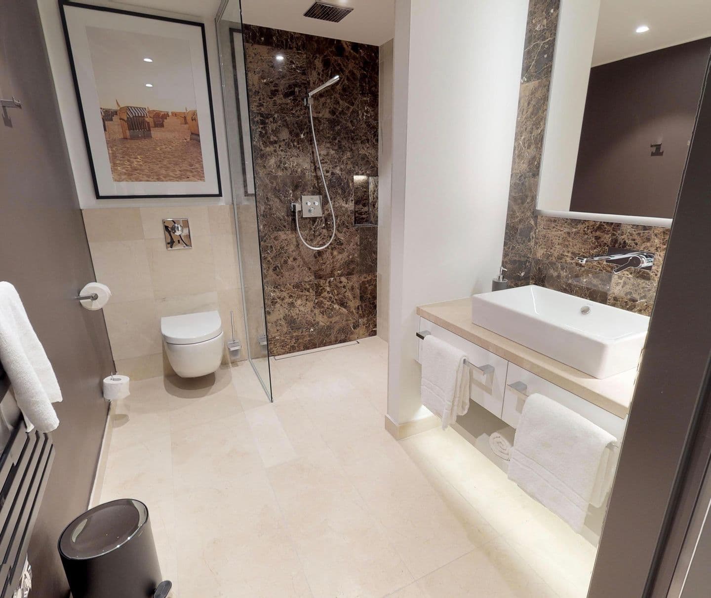 Luxus Apartment mit Sauna, Balkon und Strandnah