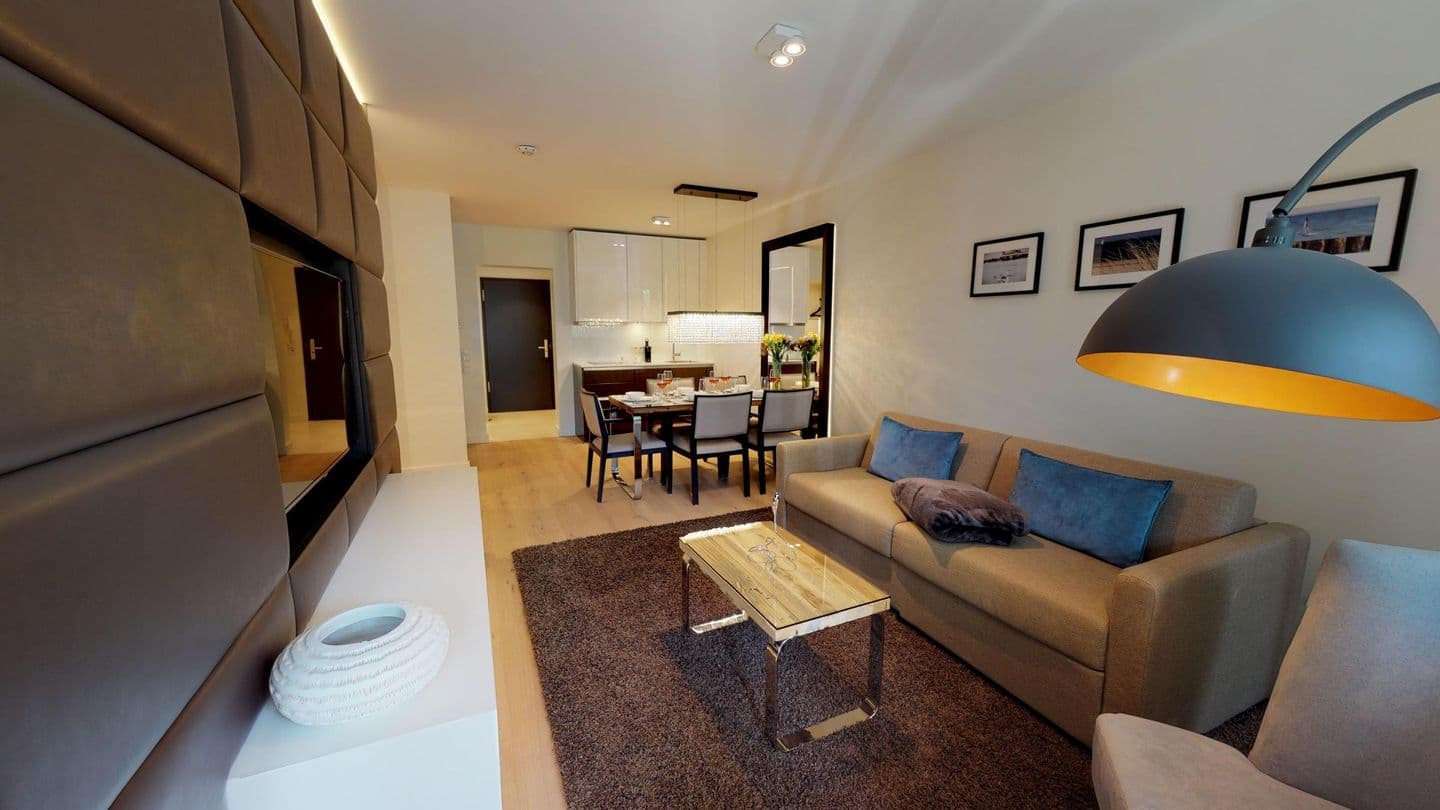 Modernes Apartment mit Sauna, Balkon und Strandnähe