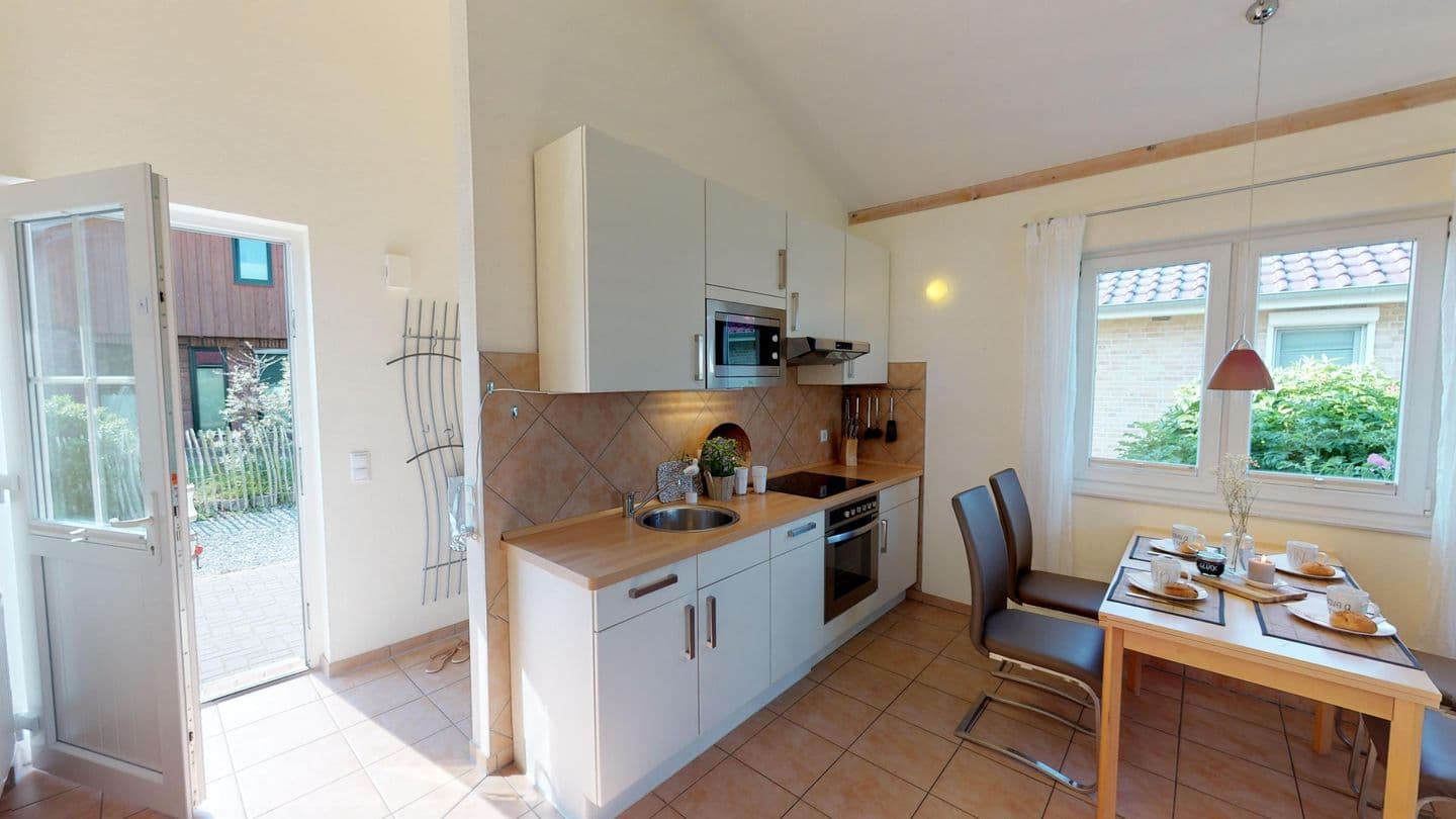 Ferienhaus für 4 Personen und Hund mit Garten, Strandkorb und Kamin