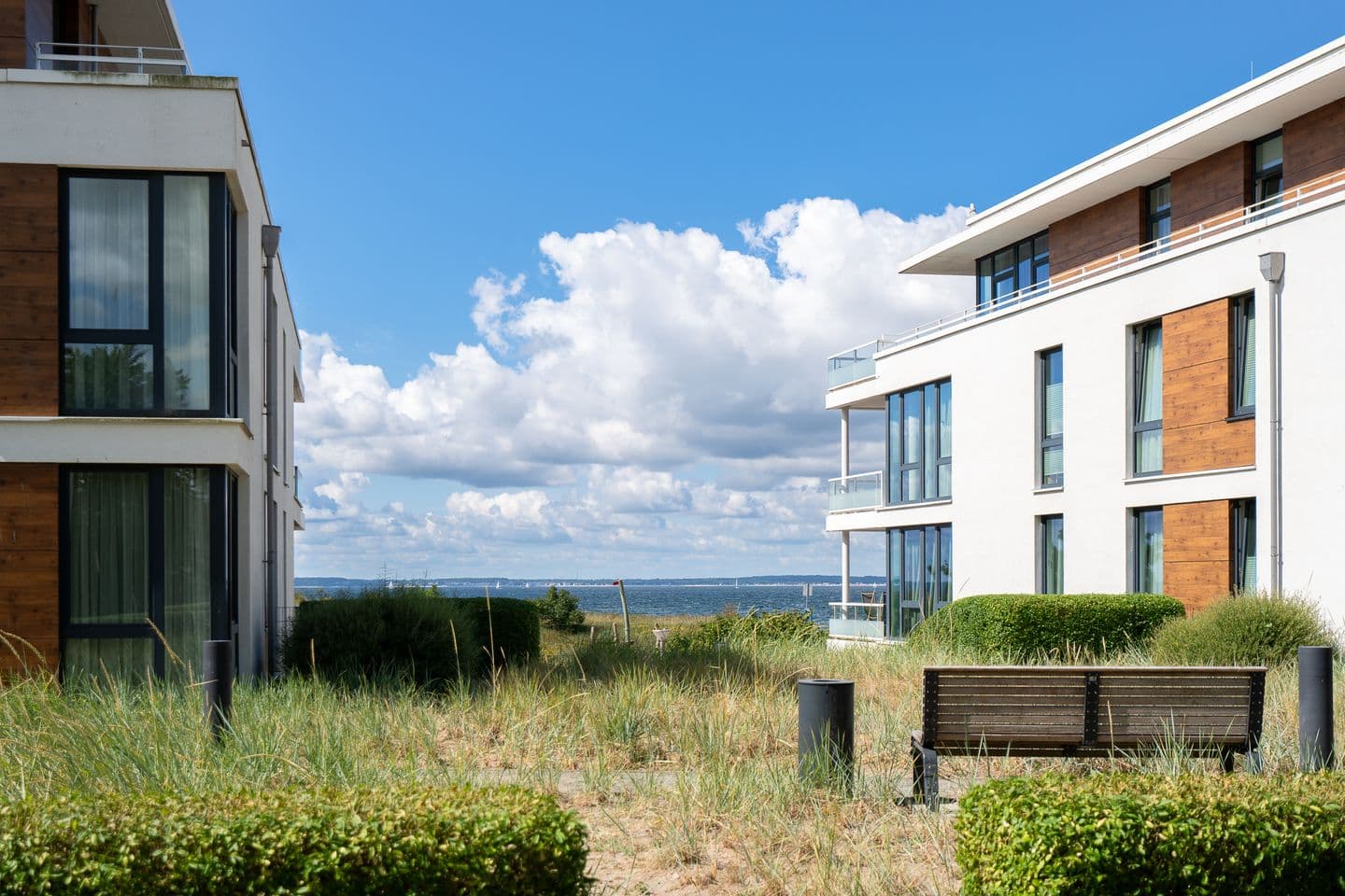 Ausblick auf das Meer von der Terrasse