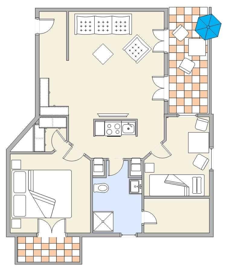 Waldhaus Wohnung 22 Bild 7