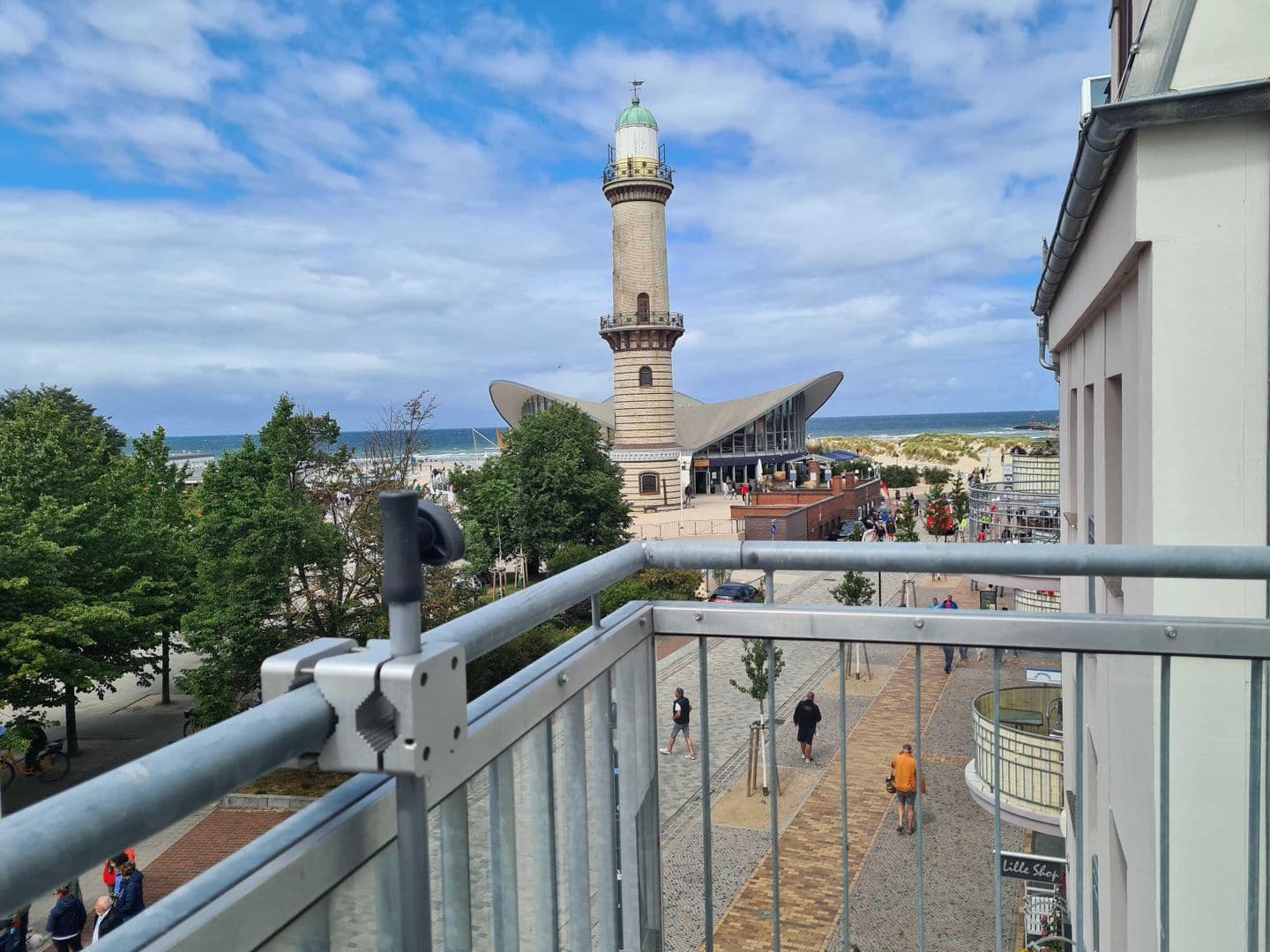 Blick vom Balkon
