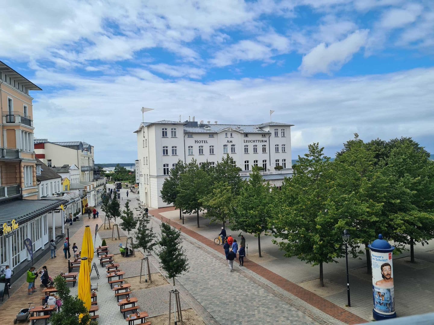 Blick vom Balkon