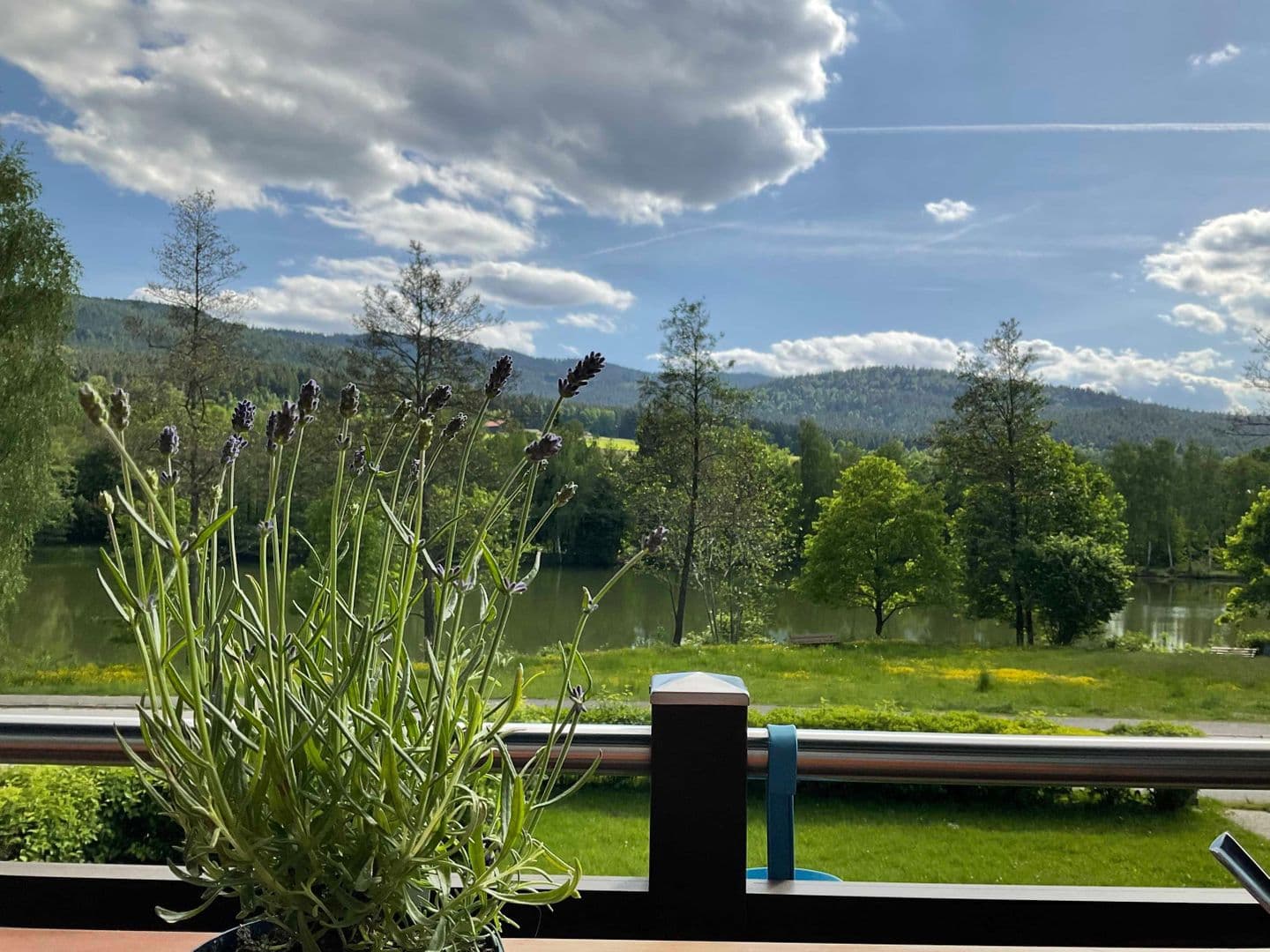 Blick vom Balkon