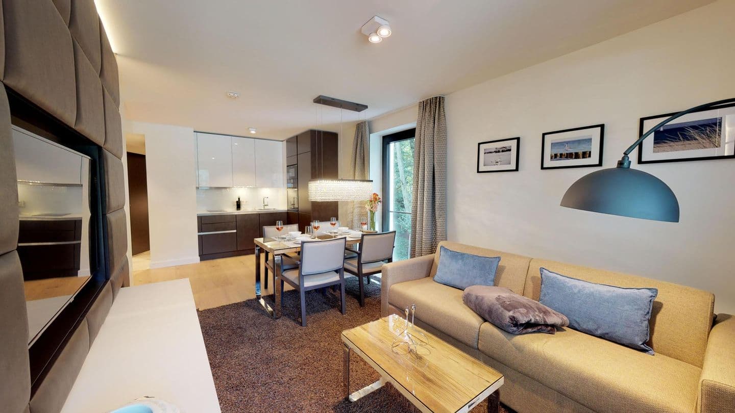 Elegantes Apartment mit Sauna, Balkon und Meer-Flair