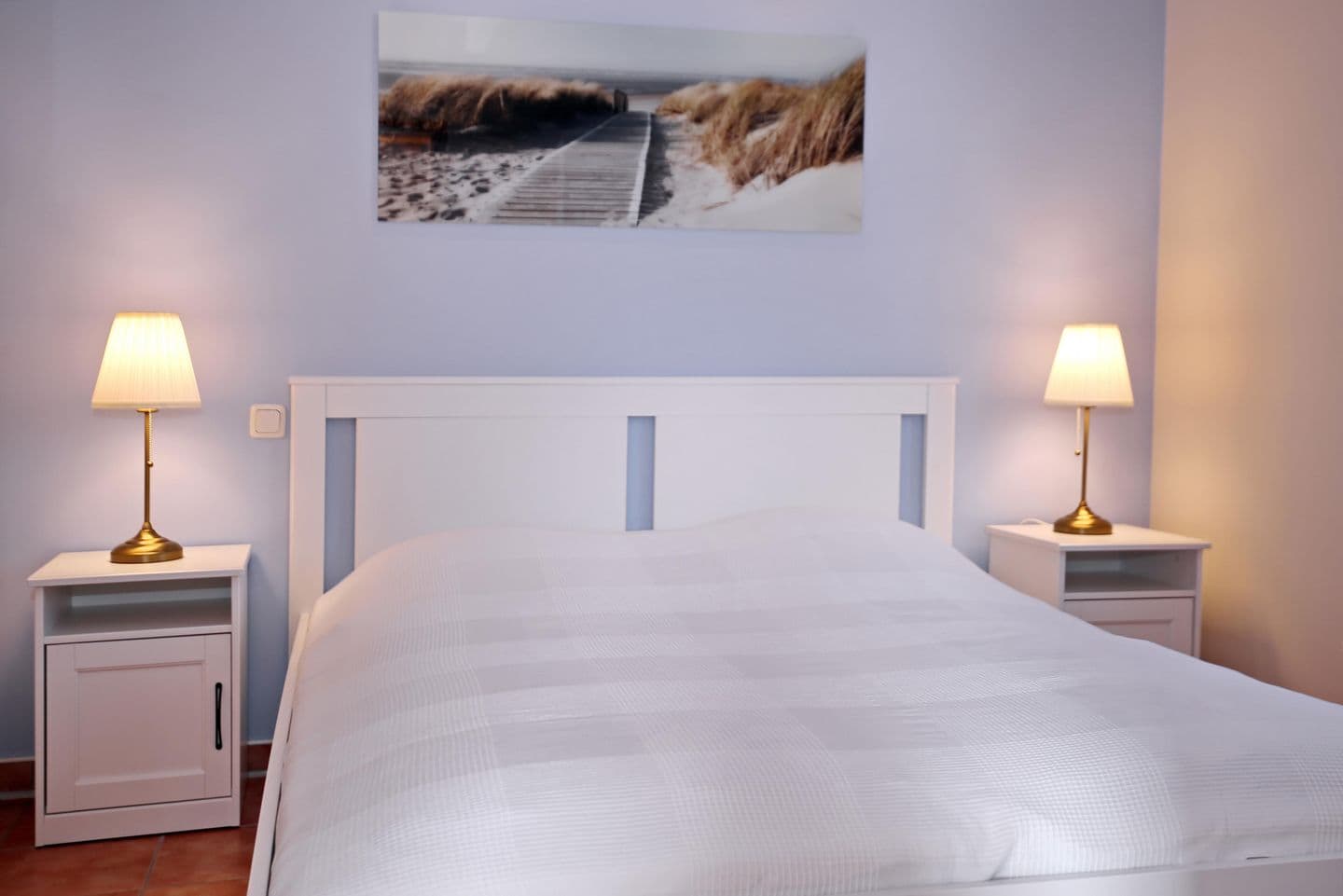 Schlafzimmer UG im Ferienhaus Seepferdchen