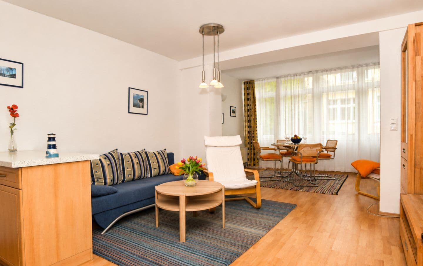 Blick in das Wohnzimmer