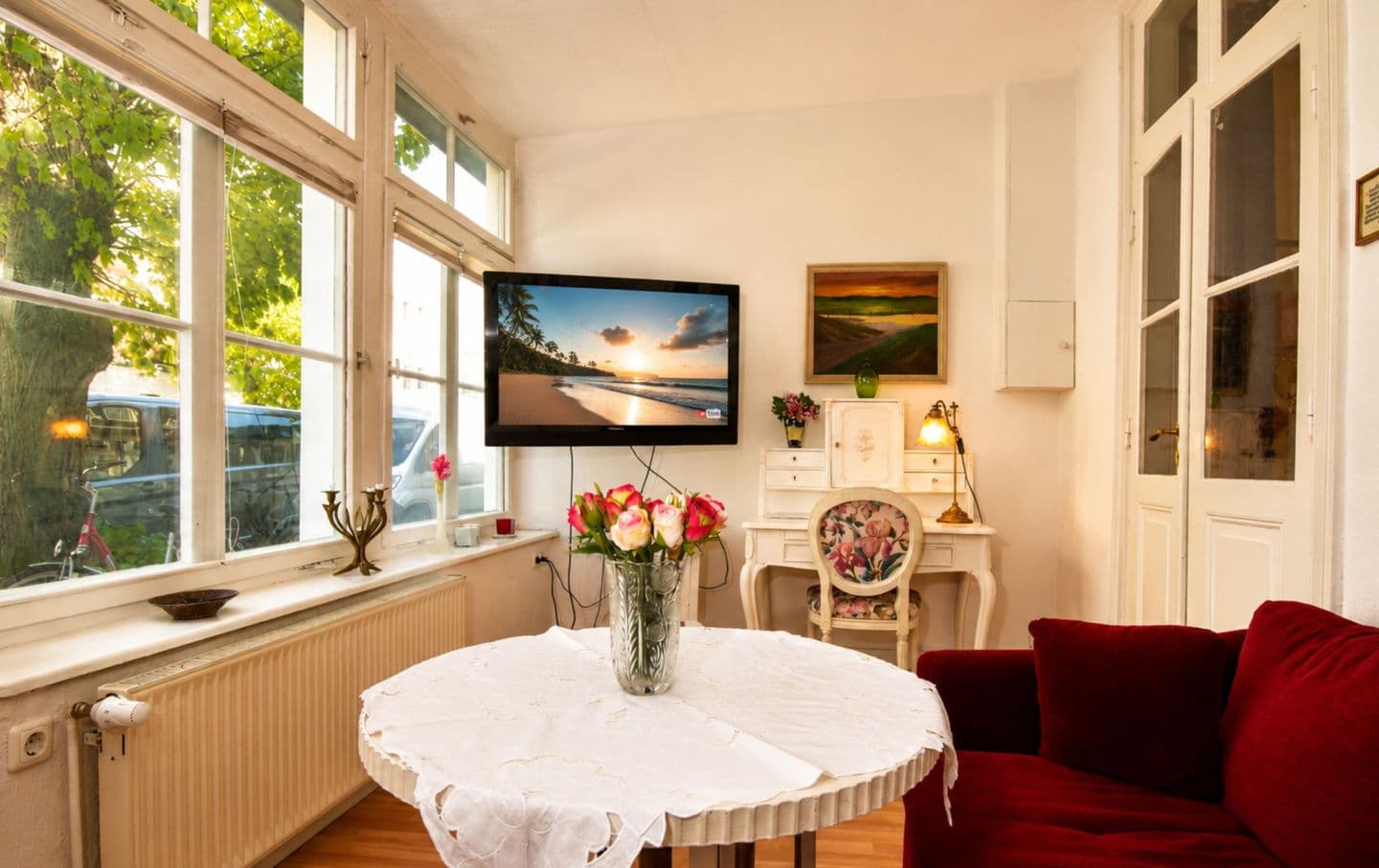 Wohnbereich mit TV
