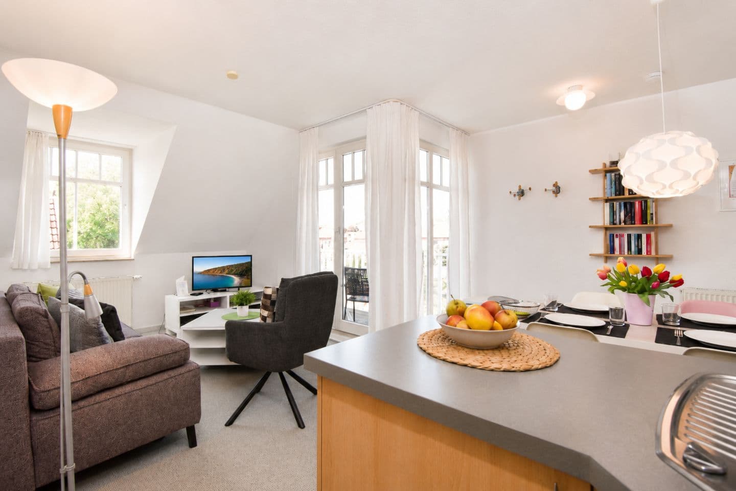 Blick in das Wohnzimmer