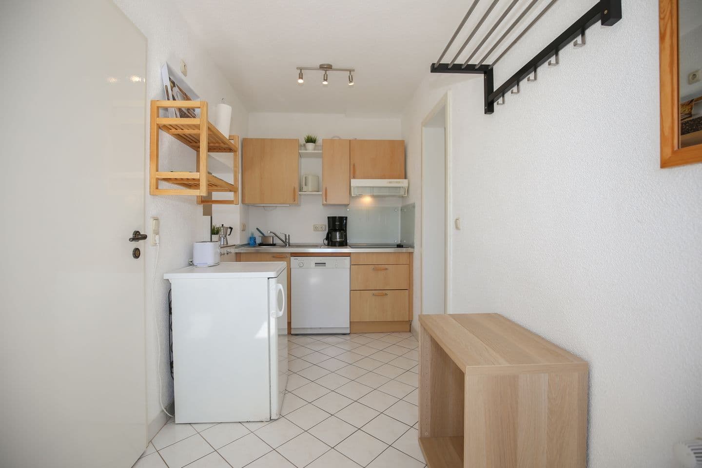 Küche mit Garderobe