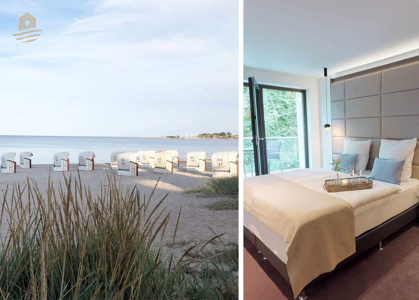 Modernes Apartment mit Sauna, Balkon und Strandnähe