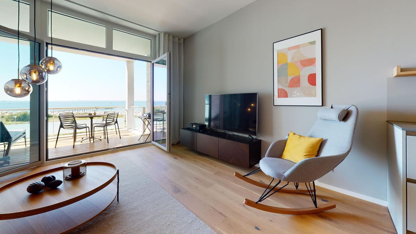 Wunderschöne Ferienwohnung mit eigener Sauna, Meerblick und E-Ladestation