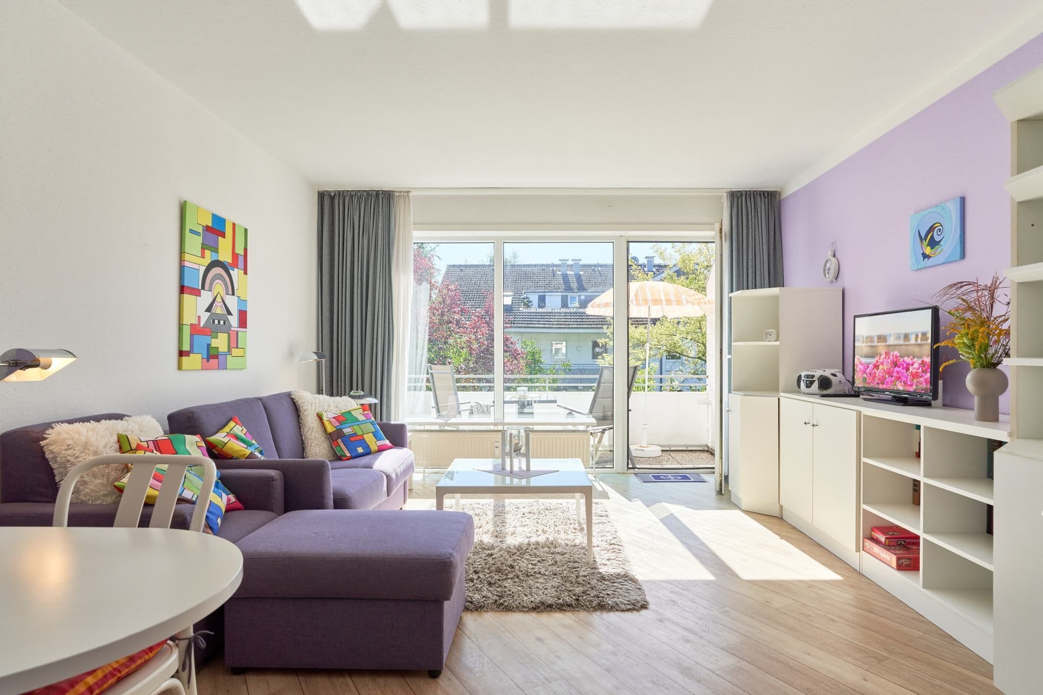 Ferienwohnung für 4 Personen mit Balkon und Privatparkplatz