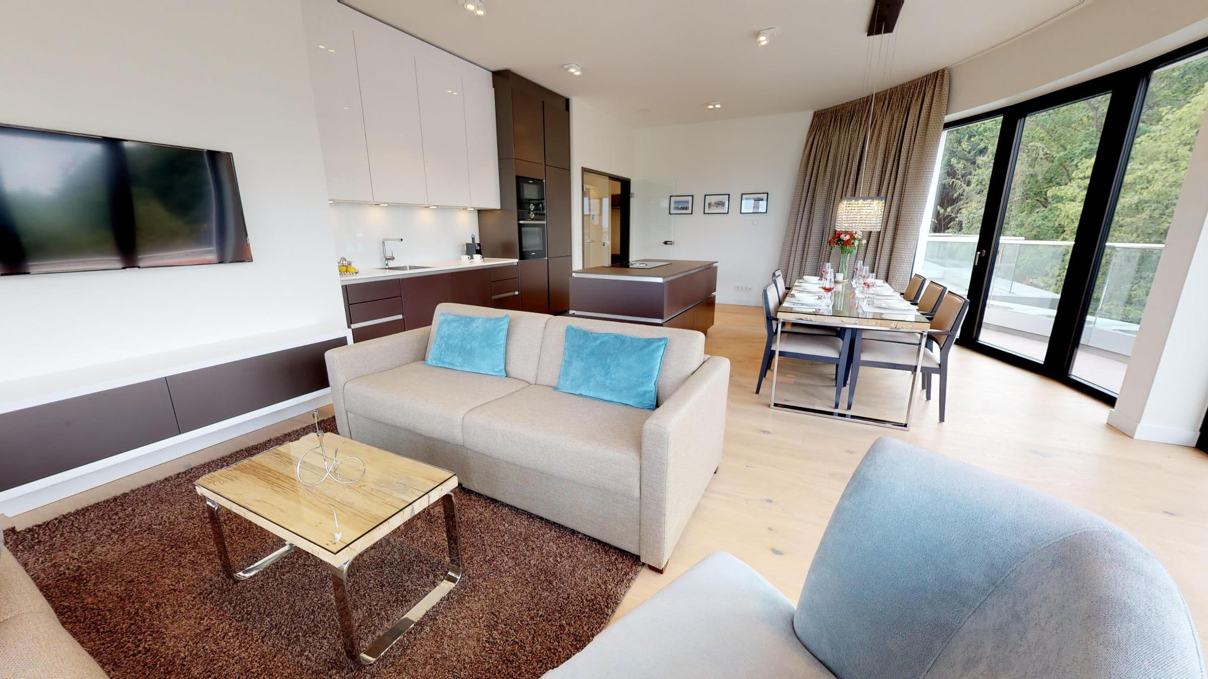Luxus Ferienpenthouse 4.05 mit Sauna und riesiger Dachterrasse in Strandlage