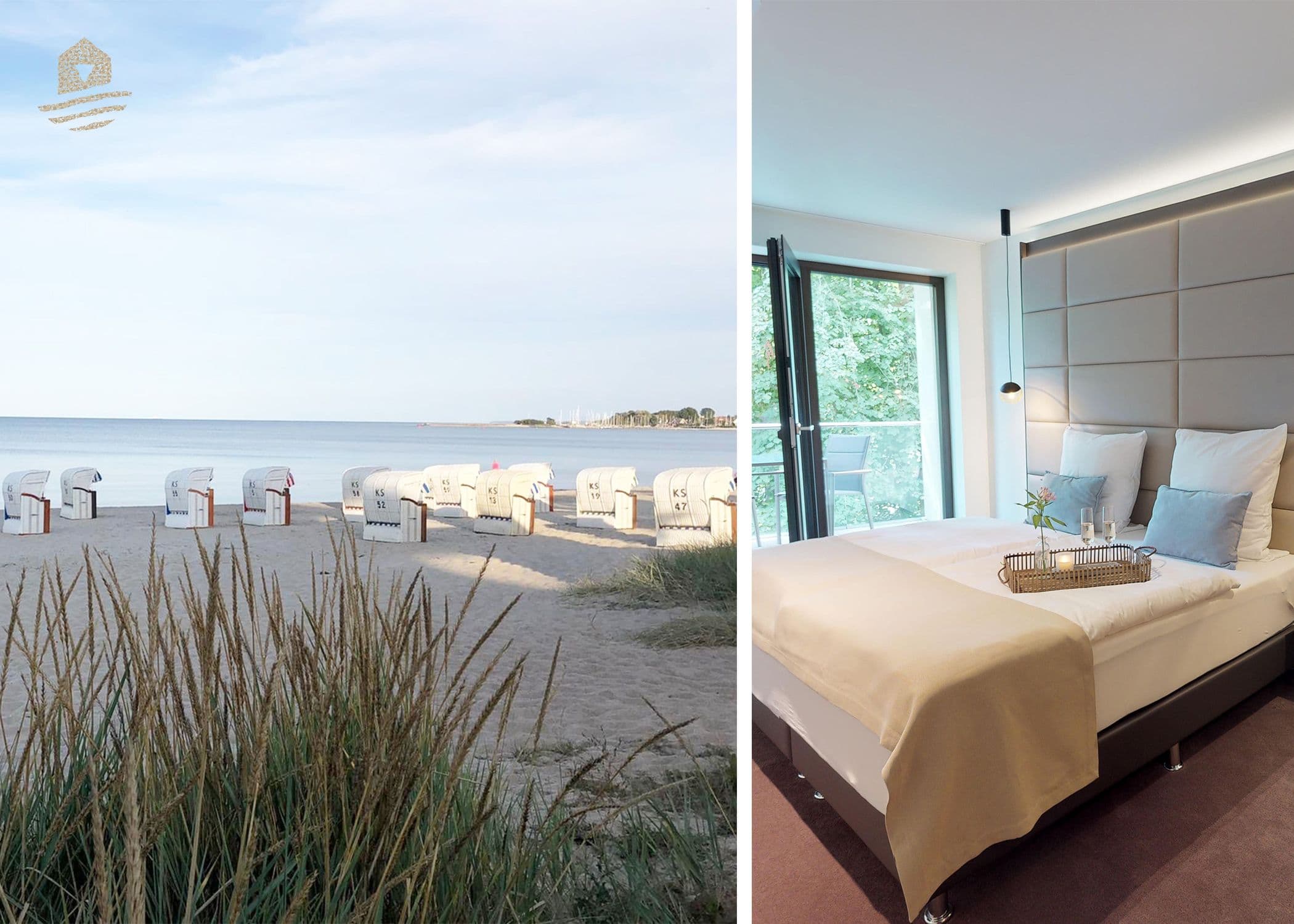 Modernes Apartment mit Sauna, Balkon und Strandnähe